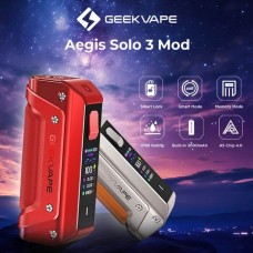 Aegis S100 (Solo 3) 100W Box Mod 3000mah - Geekvape